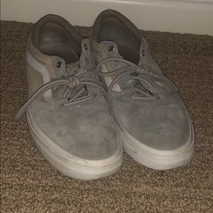 MENS GREY VANS 11.5